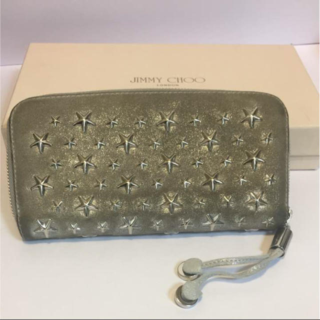 JIMMY CHOO(ジミーチュウ)の確実正規品JIMMY CHOOラウンドファスナーウォレット レディースのファッション小物(財布)の商品写真