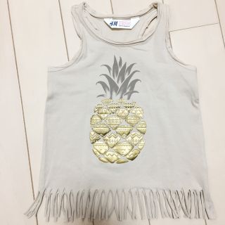 エイチアンドエム(H&M)の売り尽くし希望♡パイナップル★タンクトップ(Tシャツ/カットソー)