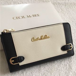 セシルマクビー(CECIL McBEE)の新品 セシルマクビー L字ファスナー長財布 ブラック(財布)