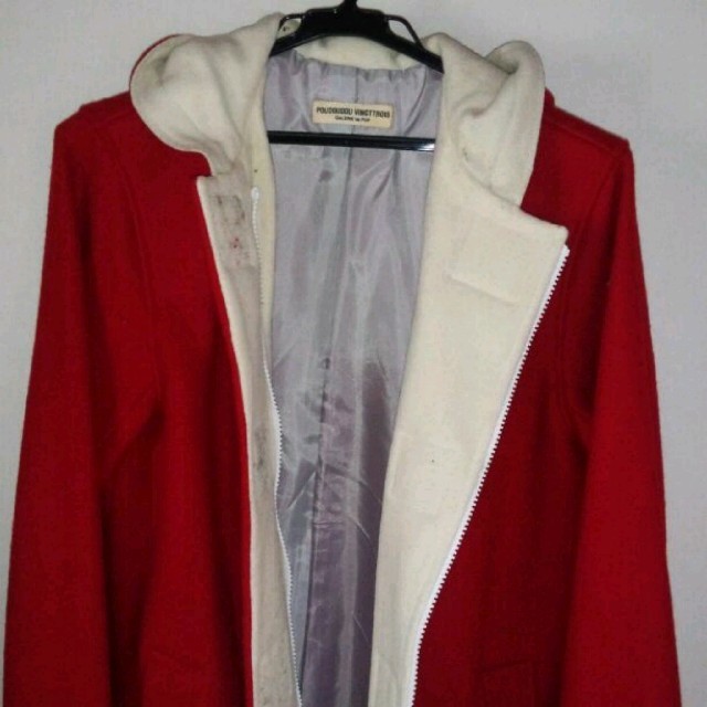 POU DOU DOU(プードゥドゥ)のプードゥドゥの真っ赤なロングコート レディースのジャケット/アウター(ロングコート)の商品写真