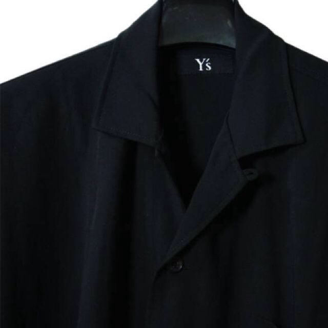 Yohji Yamamoto(ヨウジヤマモト)のY'sヨウジヤマモトマント結び開襟シャツ レディースのトップス(シャツ/ブラウス(長袖/七分))の商品写真