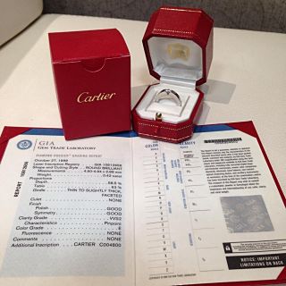 カルティエ(Cartier)のカルティエ ダイヤモンドリング 指輪 ホワイトゴールド 正規品(リング(指輪))