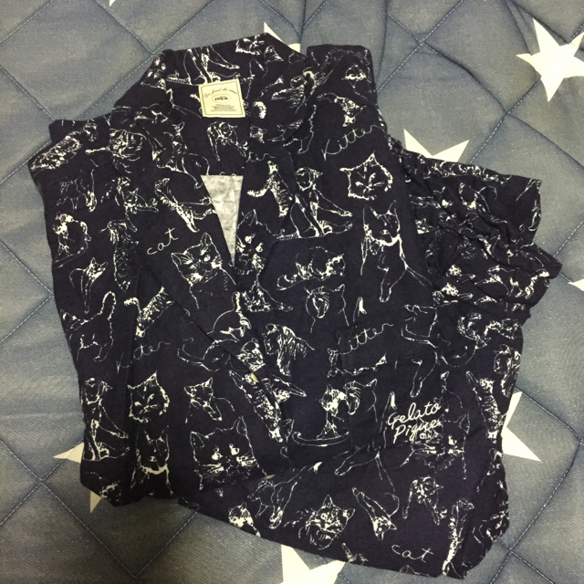 キャットプリントシャツ＆パンツ♡
