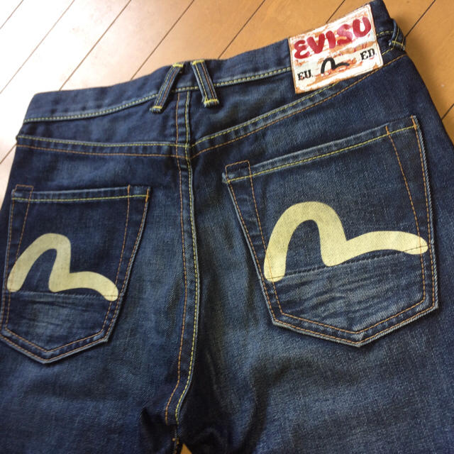 EVISU(エビス)の【美品】EVISU エビス W30 ストレートデニム パンツ メンズのパンツ(デニム/ジーンズ)の商品写真