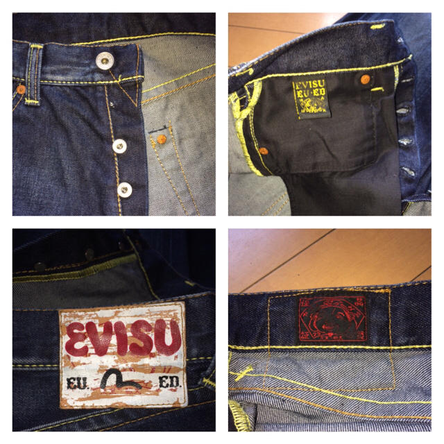 EVISU(エビス)の【美品】EVISU エビス W30 ストレートデニム パンツ メンズのパンツ(デニム/ジーンズ)の商品写真