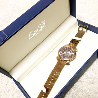 ガガミラノ(GaGa MILANO)の【美品】GAGA  MILANO マヌアーレスリム 46mm (腕時計)
