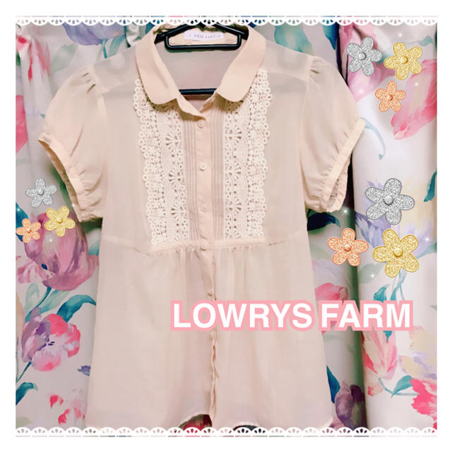 LOWRYS FARM(ローリーズファーム)のローリーズファーム ピンクシフォンブラウス レディースのトップス(シャツ/ブラウス(半袖/袖なし))の商品写真