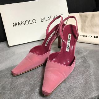 マノロブラニク(MANOLO BLAHNIK)のMANOLO BLAHNIK ピンクミュール(ミュール)