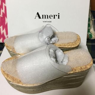 アメリヴィンテージ(Ameri VINTAGE)のAmeri クリアウェッジソールサンダル(サンダル)