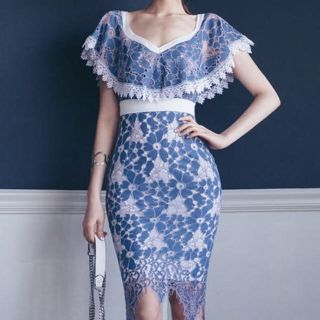 タダシショウジ(TADASHI SHOJI)の華やかワンピース(ひざ丈ワンピース)