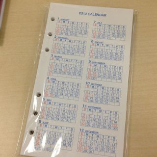 システム手帳の中身(その他)