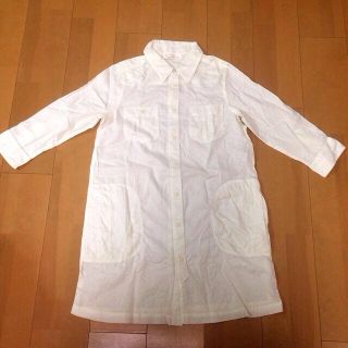 ダブルクローゼット(w closet)の七分袖シャツワンピース(ミニワンピース)