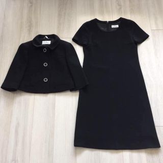 クレージュ(Courreges)の【最終お値下げ】クレージュ 七分袖ジャケット スーツ(ひざ丈ワンピース)