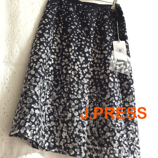 【未使用・タグ付き・お買得】J.PRESS・ジェイプレス・柄スカート