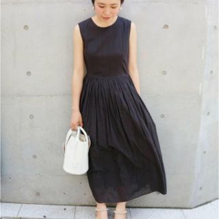 イエナ(IENA)の今期2017SS クラッシー コットン ノースリーブ ワンピース(ロングワンピース/マキシワンピース)