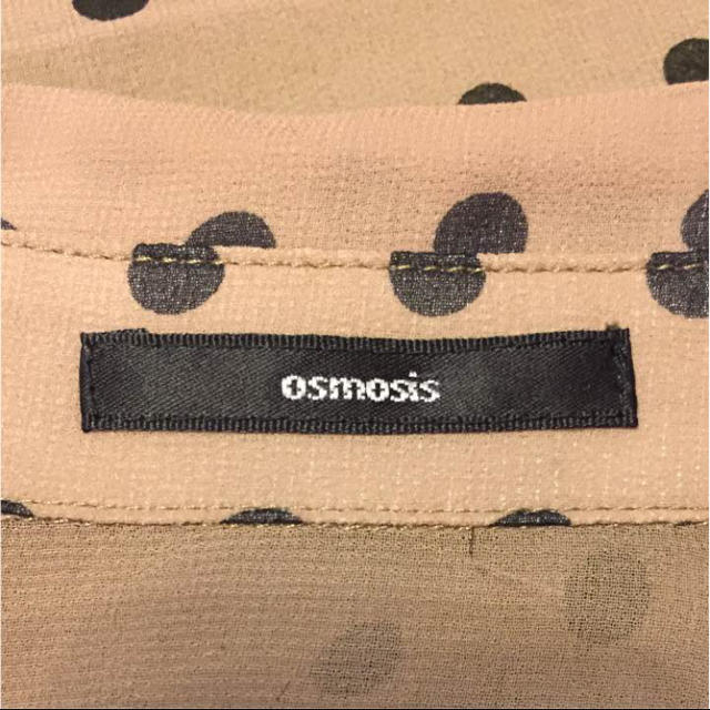 OSMOSIS(オズモーシス)のドット柄 とろみ シフォンブラウス osmosis レディースのトップス(シャツ/ブラウス(半袖/袖なし))の商品写真