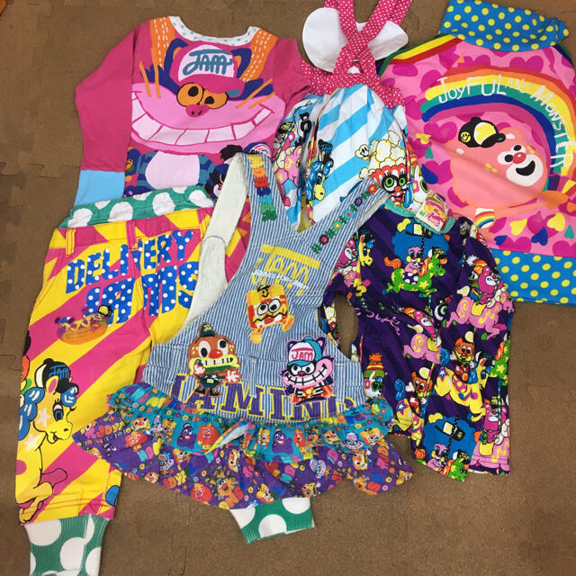 JAM(ジャム)のジャム100cm6点セット中古品女児 キッズ/ベビー/マタニティのキッズ服女の子用(90cm~)(その他)の商品写真