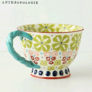 アンソロポロジー(Anthropologie)のAnthropologie★*大きめマグカップ with a twist mug(グラス/カップ)