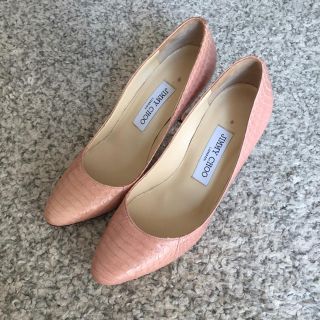 ジミーチュウ(JIMMY CHOO)のJimmy Choo ジミーチュウ ピンク パイソン パンプス(ハイヒール/パンプス)