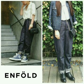 エンフォルド(ENFOLD)の美品 2016SS エンフォルド デニムパンツ ドゥーズィエムクラス 36(デニム/ジーンズ)