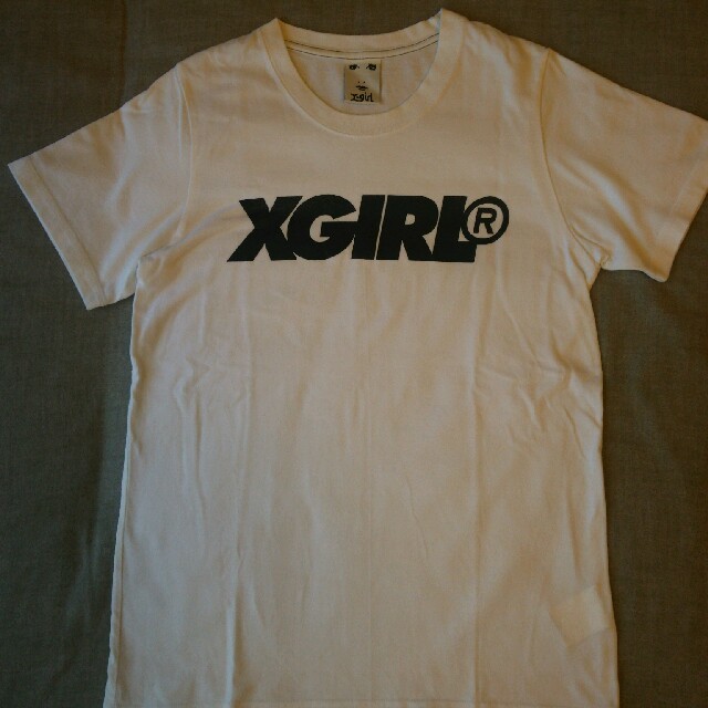 X-girl(エックスガール)の☆X-girl☆S/S T-shirt ホワイト×ブラック レディースのトップス(Tシャツ(半袖/袖なし))の商品写真