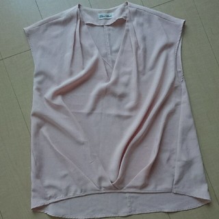 ナノユニバース(nano・universe)のとろみシャツ ベージュピンク sizeFREE(シャツ/ブラウス(半袖/袖なし))