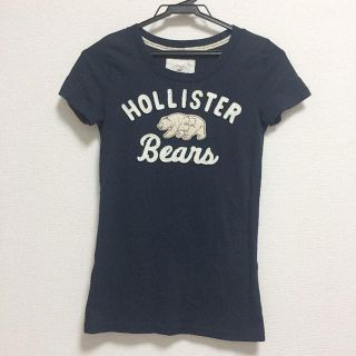 ホリスター(Hollister)の限定SALE【試着のみ】ホリスター ネイビー ベアTシャツ Ｓ(Tシャツ(半袖/袖なし))