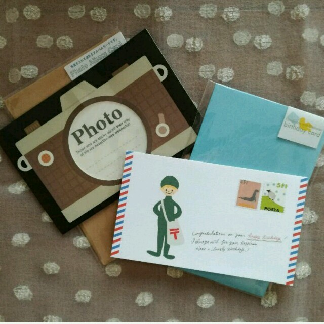 メッセージカードセット Photo Album Card&お誕生日カード 文房具