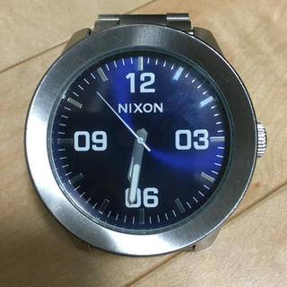 ニクソン(NIXON)のNIXON 腕時計 シルバー ブルー THE CORPORAL(腕時計(アナログ))