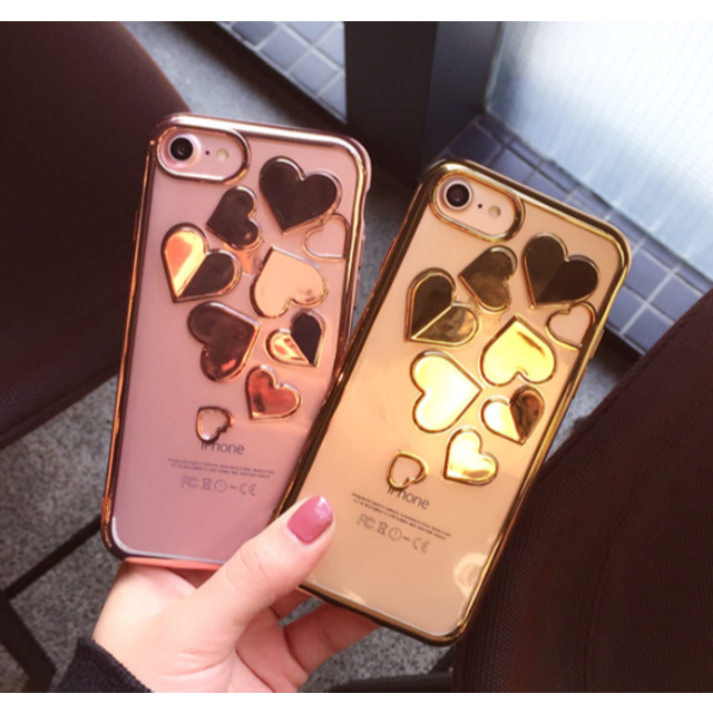 立体ハートソフトケース　I phone6/7			 スマホ/家電/カメラのスマホアクセサリー(iPhoneケース)の商品写真