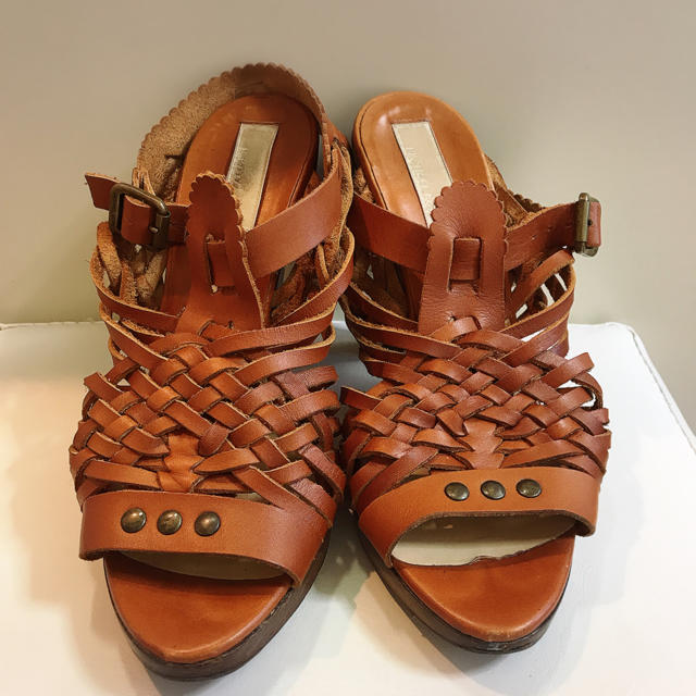 Michael Kors(マイケルコース)のマイケルコース♡ブラウンレザー デザイン サンダル♡ レディースの靴/シューズ(サンダル)の商品写真