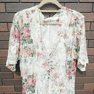 フラワー(flower)のcrisp vintage レースワンピース(ひざ丈ワンピース)