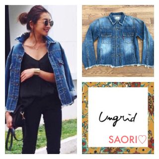 アングリッド(Ungrid)のungrid5th ANNIVERSARY DENIM リメイクフリンジGジャン(デニム/ジーンズ)