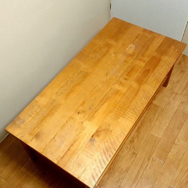 特注販売中 ニトリ カーシー ローテーブル ウッドテーブル センターテーブル 木製 無垢材 センターテーブル