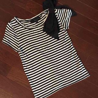 トップショップ(TOPSHOP)のTOP SHOP 肩リボン カットソー(Tシャツ(半袖/袖なし))