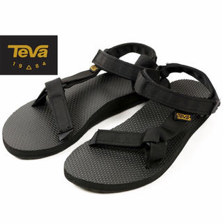 テバ(Teva)のTEVA テバ オリジナルユニバーサルブラック スポーツサンダル サイズ5 (サンダル)