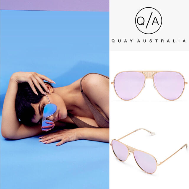 Quay Eyeware Australia(クエイアイウェアオーストラリア)の【QUAY×KYLIE】新品 ICONICサングラス レディースのファッション小物(サングラス/メガネ)の商品写真