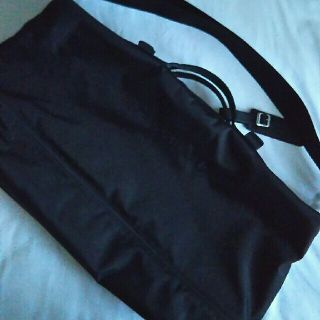 ロンシャン(LONGCHAMP)のLongchamp 2way トラベルバック ブラック/オレンジ(ボストンバッグ)