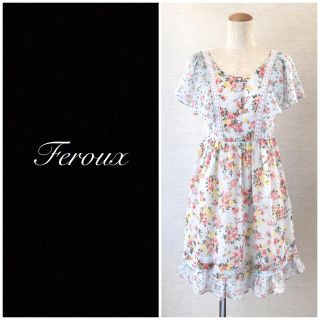 フェルゥ(Feroux)の❤️送料込❤️Feroux 花柄シフォンワンピース(ひざ丈ワンピース)