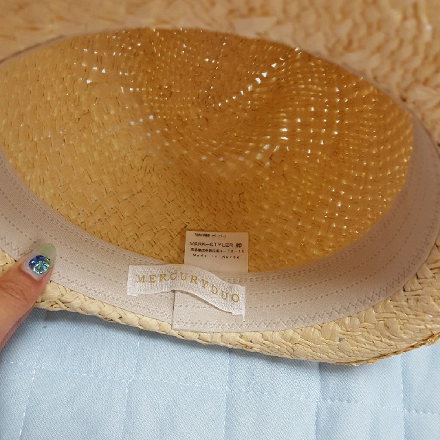 MERCURYDUO(マーキュリーデュオ)のマーキュリー 麦わら帽子 レディースの帽子(麦わら帽子/ストローハット)の商品写真