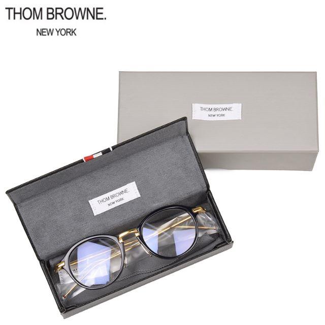 THOM BROWNE(トムブラウン)の専用 THOMBROWNE　トムブラウン TB-011F-NVY-46 眼鏡 メンズのファッション小物(サングラス/メガネ)の商品写真