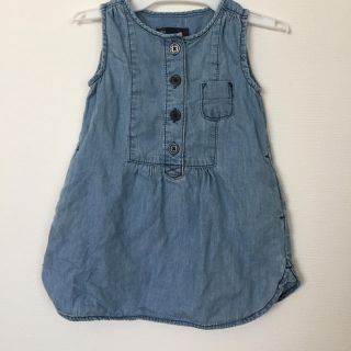 ベビーギャップ(babyGAP)のbabygap  ノースリーブデニム チュニック ワンピース(ワンピース)