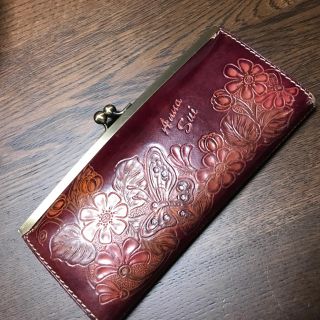 アナスイ(ANNA SUI)のANNA SUI 長財布 ガマ口 パープル(財布)