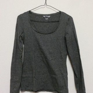 エイチアンドエム(H&M)の(いにこ様専用)グレー シンプルカットソー(Tシャツ(長袖/七分))