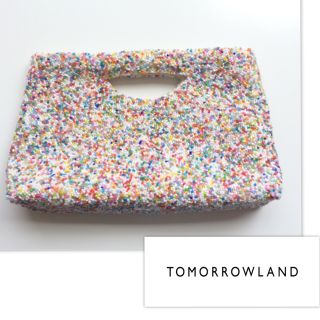 トゥモローランド(TOMORROWLAND)のカリ様専用【トゥモローランド】定価2.4万円MOYNAマルチカラービーズバッグ(クラッチバッグ)