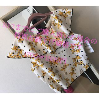 ザラ(ZARA)のZARA 花柄フリルノースリーブ♡(タンクトップ)