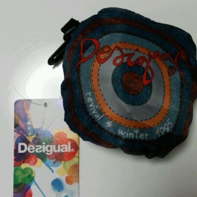 DESIGUAL(デシグアル)のデシグアル　エコリュック　青 レディースのバッグ(エコバッグ)の商品写真