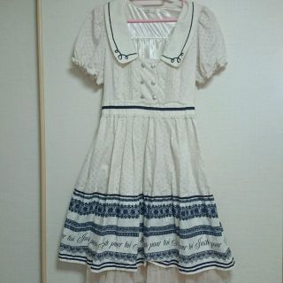 アクシーズファム(axes femme)のaxes♡メッセージ柄ワンピ(ひざ丈ワンピース)