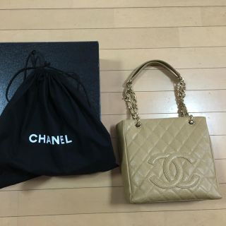 シャネル(CHANEL)のシャネル  チェーンバッグ  ベージュ(ハンドバッグ)