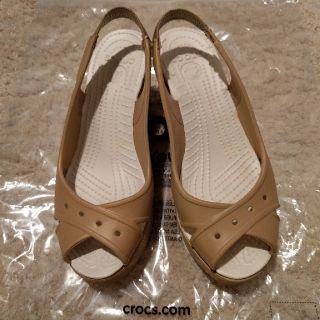 クロックス(crocs)のクロックスウェッジソール　W7　(サンダル)